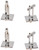 Golden Elephant | Set of 2 Silver Stainless Steel Alloy Shirt Cufflinks