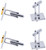 Golden Elephant | Set of 2 Silver Stainless Steel Alloy Shirt Cufflinks