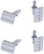 Bump | Set of 2 Silver Stainless Steel Alloy Shirt Cufflinks
