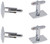 Plate | Set of 2 Silver Stainless Steel Alloy Shirt Cufflinks