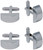 Anchor | Set of 2 Silver Stainless Steel Alloy Shirt Cufflinks