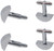 Anchor | Set of 2 Silver Stainless Steel Alloy Shirt Cufflinks