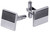 Black Streak | Set of 2 Silver Stainless Steel Alloy Shirt Cufflinks
