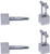 Cube | Set of 2 Silver Stainless Steel Alloy Shirt Cufflinks