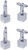 Cube | Set of 2 Silver Stainless Steel Alloy Shirt Cufflinks