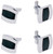 Strip | Set of 2 Silver Stainless Steel Alloy Shirt Cufflinks