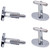Oval | Set of 2 Silver Stainless Steel Alloy Shirt Cufflinks