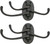 Vintage | Set of 2 Rustic Cast Iron Swivel Wall Coat Hooks