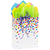 S6804 SET | Rainbow Confetti | Recyclable Paper Shopping Bags with Tissue Paper
