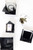 S8330 | Set of 4 Nested Square Paperboard Boxes with Matching Lids, Tissue Paper Sheets and Pull Bows