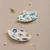 S8184 HAMSA | Ceramic Hamsa Evil Eye Trinket Jewelry Dish