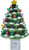 S8209 XMAS | Xmas Tree with Star | Festive Christmas Hand Painted Ceramic Night Light