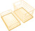 S8136 | Set of 2 Stackable 10" Metal Wire Storage Basket Bins With Handles