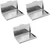 CH6141 | Floral Pattern | Set of 3 Slim Metal Business Card Case Holders