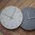 Modern Minimalist Concrete Hiding Gray Silent Wall Clock (Roman Numerals)