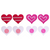 Valentine Lover Collection  6 Pairs of Disposable Assorted Shape Breast Petals Nipple Cover Pasties (Valentine's Fun)