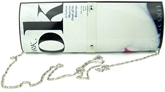 S6267_Look Vintage Magazine"Look" Cover Faux Leather Clutch Evening Purse