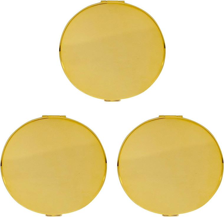 Set of 3 Double Sided Magnifying Oval-Shaped Compact Mirrors