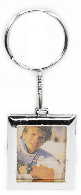 Silver Keychain (Square Photo Frame)