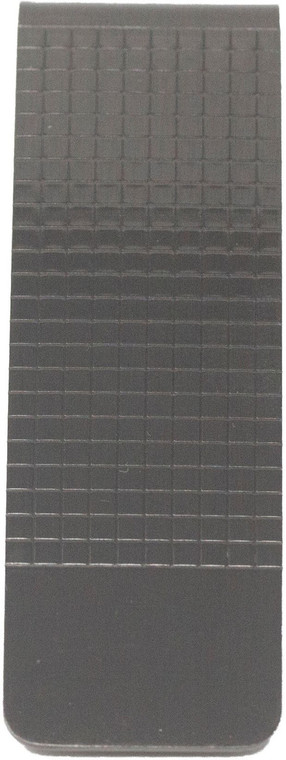 Set of 2 ChromePlated Slim Stainless Steel Money Clips in Gunmetal (Pebble Grain)