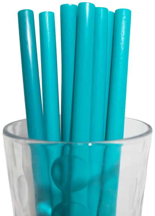 Made in USA Pack of 250 Unwrapped BPA-Free Plastic Smoothie & Boba Drinking Straws