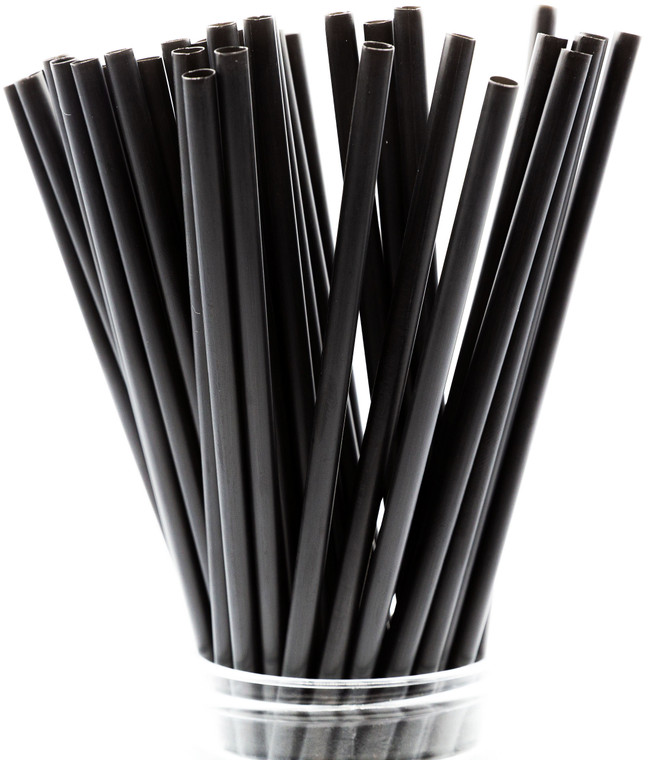 Made in USA Pack of 250 Unwrapped BPA-Free Plastic Slim Drinking Straws