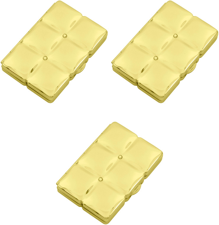 Rectangular Bubble Pattern | Set of 3 Double Sided Compact Mirror