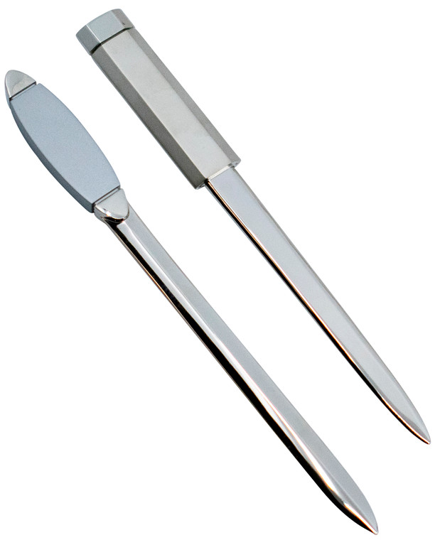 Set of 2 Vintage Easyglide Letter Openers in Polished Finish