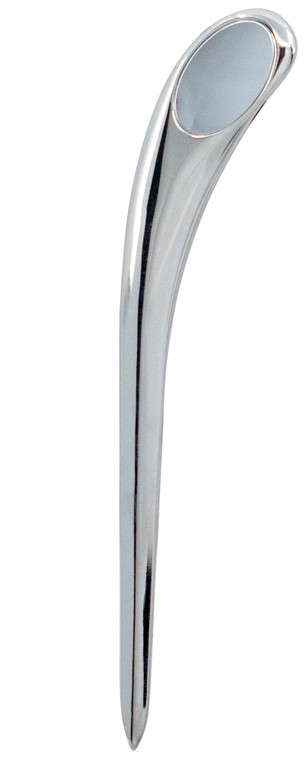 Polished Silver Curve Finish |  Vintage 6" Easyglide Letter Envelope Opener