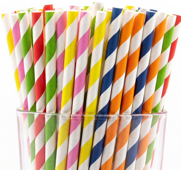 Swirls | Biodegradable 4-Ply Paper Drinking Straws