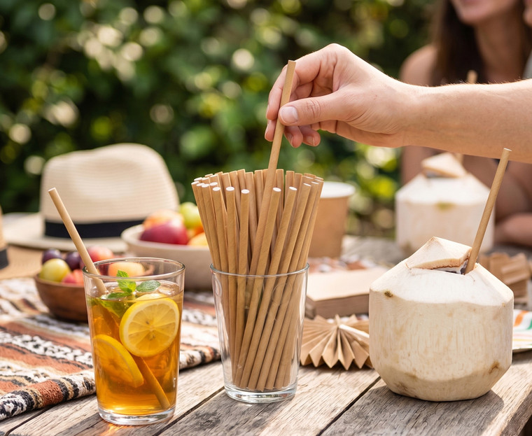 Natural Kraft | Biodegradable 4-Ply Paper Drinking Straws