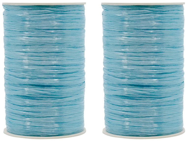 S8214 | Pack of 2 Pearlized Raffia Ribbon Rolls | 200 Yards