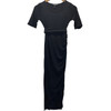 Isabella Oliver Maternity Black  Caviar 3/4 T-Shirt Sleeve Ruched Maternity Dress  With Removable Belt (Gently Used - Size 1)