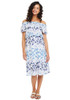 Blue Rosie Pope Maternity Floral Serena Dress (Like New - Size Large)
