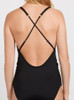 A Pea in the Pod Black Lace Up Detail SPF 50 Swimsuit  Cris Cross Back Straps (Gently Used - Medium)