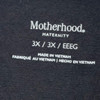  *New* Motherhood Maternity Plus Black Ruched V-Neck Maternity 3/4 Sleeve Tee | New With Tags - Size 3X-Large (17806-43)