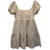 in loom Maternity Cream Beige Floral Mini Maternity Dress | Gently Used - Size Small