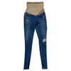 AG Adriano Goldschmied Secret Fit Belly Full Panel Skinny Light Wash Distressed Raw Hem Maternity Jean| Like New- Size 24R