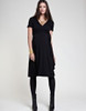 Black Isabella Oliver Maternity Short Sleeve Wrap Maternity Dress (Gently Used - Size 0/ USA 0-2)
