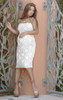 Ivory Lace Nicole Michelle Maternity Strapless Dress (Like New - X-large)