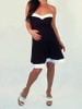 *New* Black & White Trim Nicole Michelle Maternity Color Block Mini Dress (Size - Medium