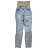LED Luxe Essentials Light Blue Denim Distressed Skinny Maternity Jeans (Gently Used - Size 26)