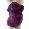 *New* Pink and Navy A Pea in the Pod Maternity Belted Maternity 2 Piece Tankini Swimwear (Size Small)