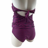Pink and Navy A Pea in the Pod Maternity Belted Maternity 2 Piece Tankini Swimwear 