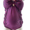 *New* Pink and Navy A Pea in the Pod Maternity Belted Maternity 2 Piece Tankini Swimwear (Size Small)