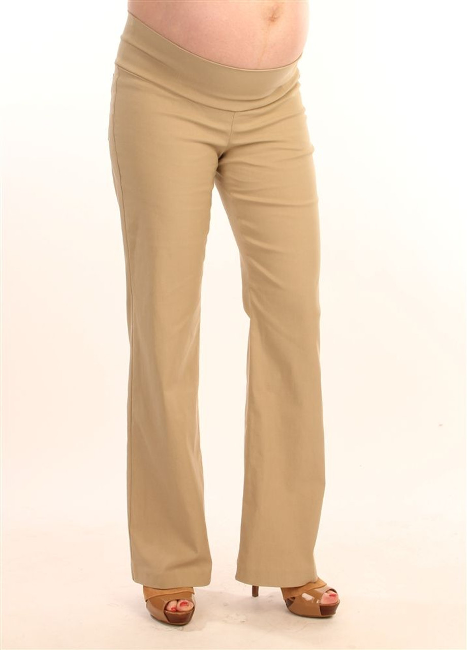 Ingrid & Isabel Maternity Pants 16 Tan Beige Skinny