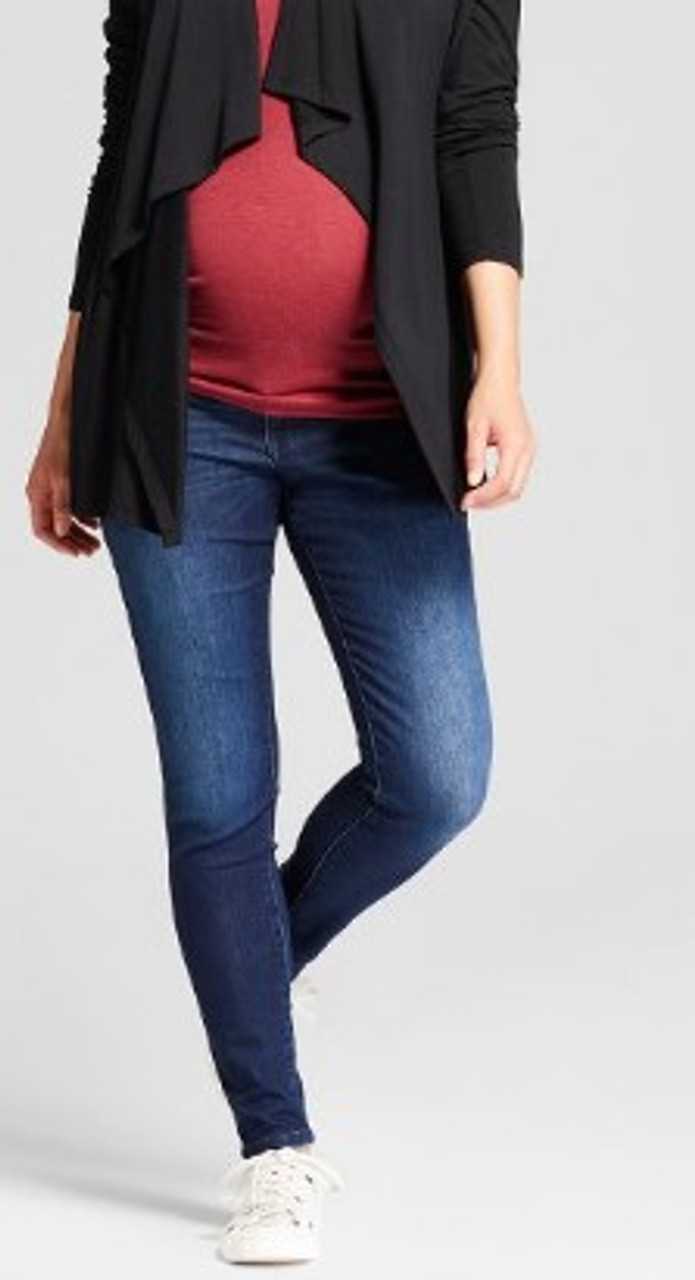 Dark Wash High-Rise Under Belly Skinny Maternity Jeans - Isabel Maternity  by Ingrid & Isabel for Target (Gently Used - Size 4) - Motherhood Closet -  Maternity Consignment