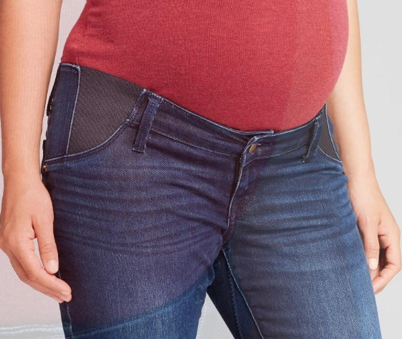 Dark Wash High-Rise Under Belly Skinny Maternity Jeans - Isabel Maternity  by Ingrid & Isabel for Target (Gently Used - Size 4) - Motherhood Closet -  Maternity Consignment