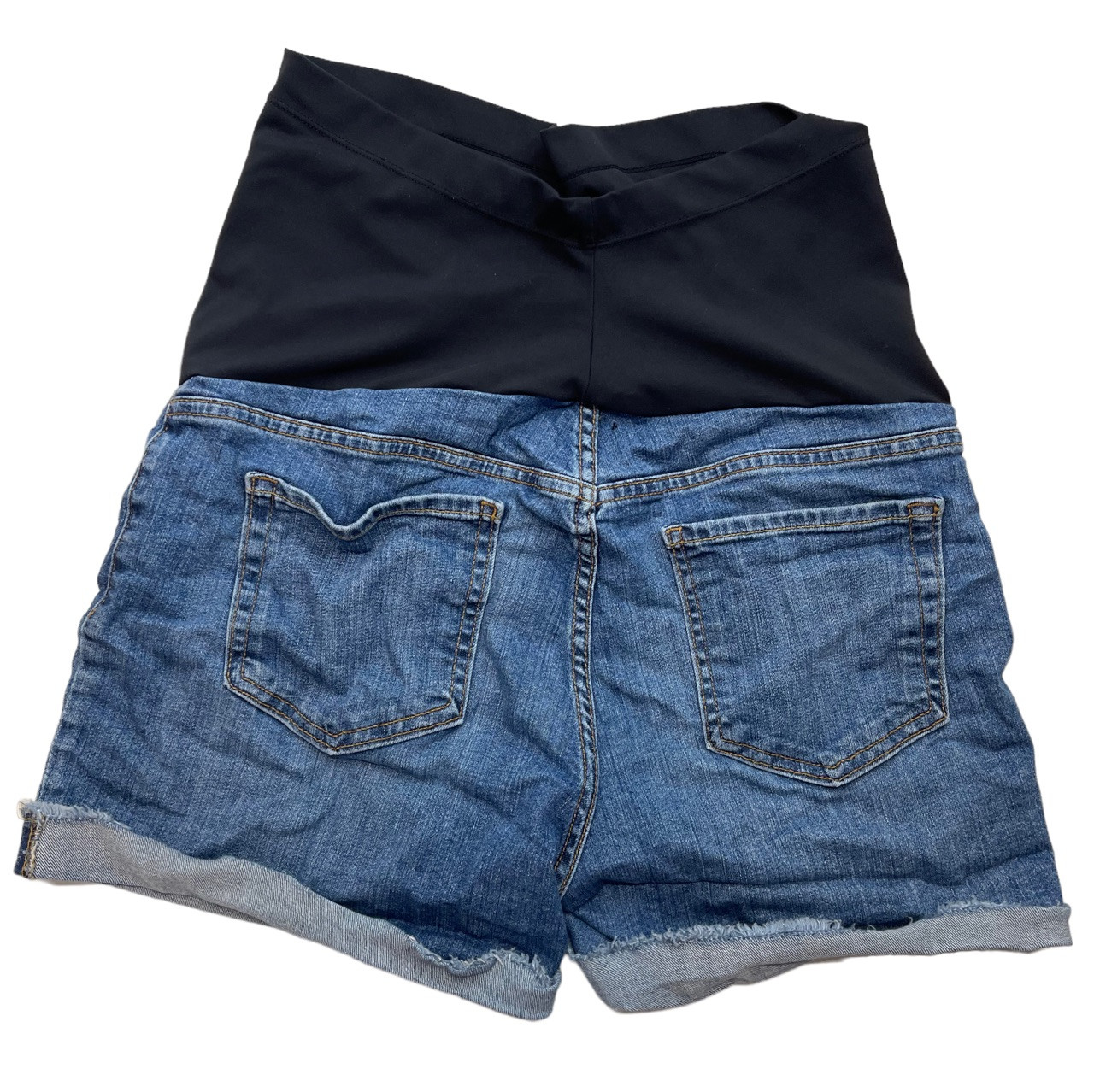 Maternity Full Panel OG Straight Jean Shorts -- 5-inch inseam | Old Navy