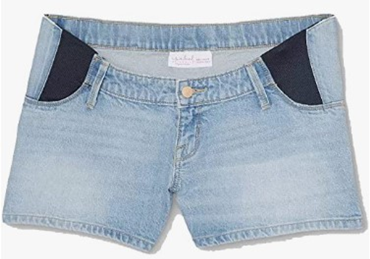 Trendy Maternity Shorts in Denim